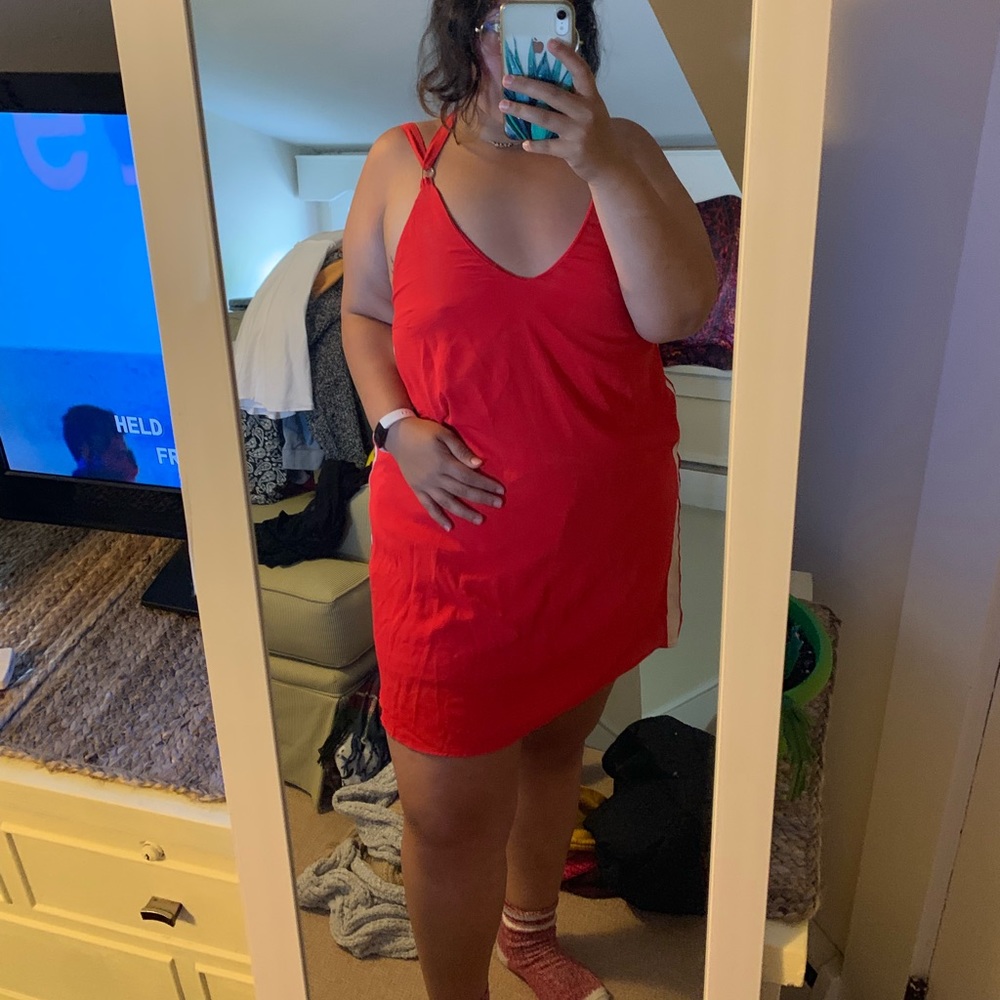 Flirty red dress